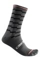CASTELLI Klassische Fahrradsocken - UNLIMITED 18 - Schwarz/Grau