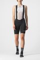 CASTELLI Kurze Fahrradhose mit Trägern - ENDURANCE W - Schwarz