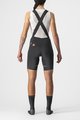 CASTELLI Kurze Fahrradhose mit Trägern - VELOCISSIMA 3 - Schwarz