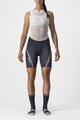 CASTELLI Fahrradshorts ohne Träger - VELOCISSIMA 3 - Blau/Silber