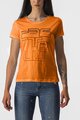 CASTELLI Kurzarm Fahrrad-Shirt - BELLAGIO TEE - Orange
