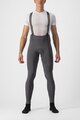 CASTELLI Lange Fahrradhose mit Trägern - FREE AERO RC - Grau