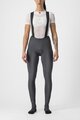 CASTELLI Lange Fahrradhose mit Trägern - FREE AERO RC W DT - Grau