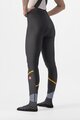 CASTELLI Lange Fahrradhose mit Trägern - VELOCISSIMA DT - Schwarz/Orange