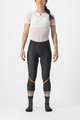 CASTELLI 3/4 lange Fahrradhose ohne Träger - VELOCISSIMA THERMAL - Schwarz/Orange