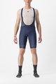 CASTELLI Kurze Fahrradhose mit Trägern - ENTRATA 2 - Blau