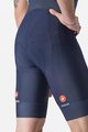CASTELLI Kurze Fahrradhose mit Trägern - ENTRATA 2 - Blau