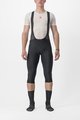 CASTELLI 3/4 lange Fahrradhose mit Träger  - ENTRATA 2 - Schwarz