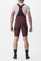 CASTELLI Kurze Fahrradhose mit Trägern - UNLIMITED CARGO - bordeaux