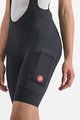 CASTELLI Kurze Fahrradhose mit Trägern - UNLIMITED CARGO W - Schwarz