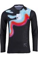 KENNY Langarm Fahrradtrikot für den Sommer - CHARGER 24 - Rosa/Blau/Schwarz