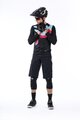KENNY Langarm Fahrradtrikot für den Sommer - CHARGER 24 - Rosa/Blau/Schwarz