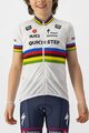 CASTELLI Kurzarm Fahrradtrikot - QUICKSTEP KID JERSEY - Weiß