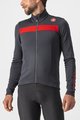 CASTELLI Langarm Fahrradtrikot für den Winter - PURO 3 - Grau