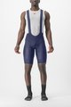 CASTELLI Kurze Fahrradhose mit Trägern - SUPERLEGGERA - Blau