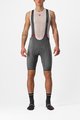 CASTELLI Kurze Fahrradhose mit Trägern - COMPETIZIONE - Grau