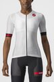 CASTELLI Kurzarm Fahrradtrikot - FREE SPEED 2W RACE - Weiß/Schwarz
