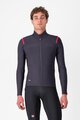 CASTELLI Langarm Fahrradtrikot für den Winter - TUTTO NANO ROS - Grau