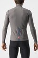 CASTELLI Langarm Fahrradtrikot für den Winter - TUTTO NANO ROS - Grau