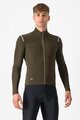 CASTELLI Langarm Fahrradtrikot für den Winter - TUTTO NANO ROS - Grün