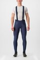 CASTELLI Lange Fahrradhose mit Trägern - SORPASSO ROS - Blau