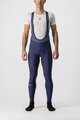 CASTELLI Lange Fahrradhose mit Trägern - ENTRATA - Blau
