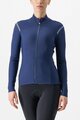 CASTELLI Langarm Fahrradtrikot für den Winter - TUTTO NANO RoS W - Blau