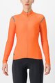 CASTELLI Langarm Fahrradtrikot für den Winter - TUTTO NANO RoS W - Orange