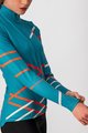 CASTELLI Langarm Fahrradtrikot für den Winter - DIAGONAL - Blau