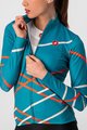 CASTELLI Langarm Fahrradtrikot für den Winter - DIAGONAL - Blau