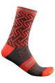 CASTELLI Klassische Fahrradsocken - TIRAMOLLA 15 - Orange/Rot