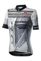 CASTELLI Kurzarm Fahrradtrikot - ASTRATTA - Weiß/Schwarz