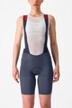 CASTELLI Kurze Fahrradhose mit Trägern - PREMIO BLACK - Blau