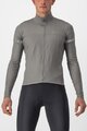 CASTELLI Langarm Fahrradtrikot für den Winter - FONDO - Grau