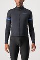 CASTELLI Langarm Fahrradtrikot für den Winter - FONDO - Schwarz
