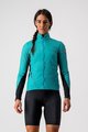 CASTELLI Winddichte Fahrradjacke - UNLIMITED W PUFFY - Türkis