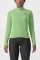 CASTELLI Langarm Fahrradtrikot für den Winter - SFIDA 2 W - Hellgrün