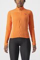 CASTELLI Langarm Fahrradtrikot für den Winter - SFIDA 2 W - Orange