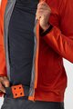 CASTELLI Fahrrad-Regenjacke - COMMUTER REFLEX - Orange/Rot