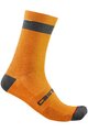 CASTELLI Klassische Fahrradsocken - ALPHA 18 - Orange