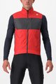 CASTELLI Fahrradweste - UNLIMITED PUFFY - Rot/Grau