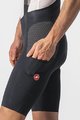 CASTELLI Kurze Fahrradhose mit Trägern - FREE UNLIMITED - Schwarz