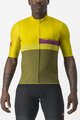 CASTELLI Kurzarm Fahrradtrikot - A BLOCCO - Gelb/Grün/Lila