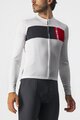 CASTELLI Langarm Fahrradtrikot für den Sommer - PROLOGO 7 - Weiß