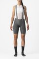 CASTELLI Kurze Fahrradhose mit Trägern - FREE AERO RC W - Grau