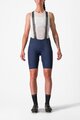 CASTELLI Kurze Fahrradhose mit Trägern - FREE AERO RC W - Blau