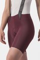 CASTELLI Kurze Fahrradhose mit Trägern - FREE AERO RC W - bordeaux