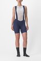 CASTELLI Kurze Fahrradhose mit Trägern - ENDURANCE W - Blau