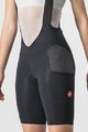 CASTELLI Kurze Fahrradhose mit Trägern - FREE UNLIMITED W - Schwarz