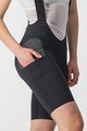 CASTELLI Kurze Fahrradhose mit Trägern - FREE UNLIMITED W - Schwarz